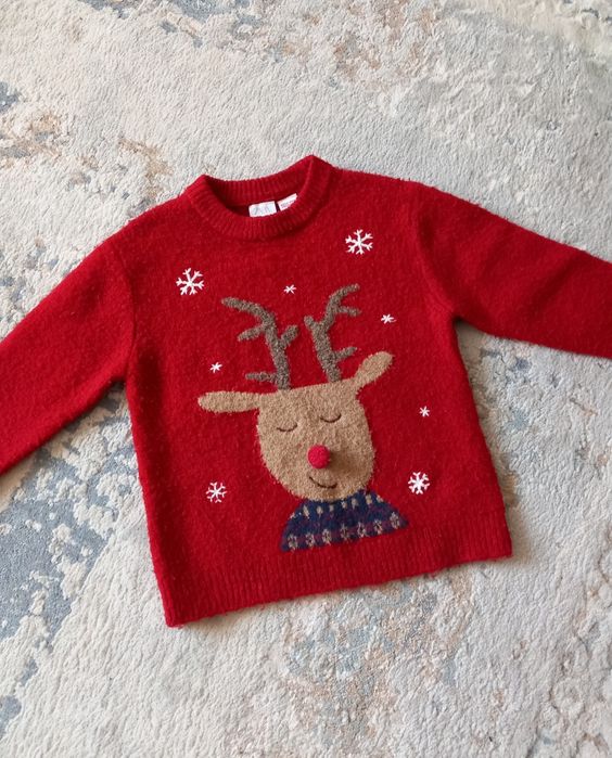 Pulover Crăciun cu ren Zara 104