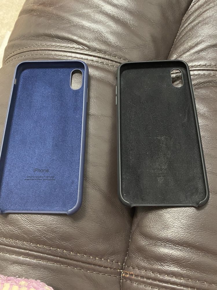 Huse Iphone x Pro max neagra si bleu originale APPLE 39  ron