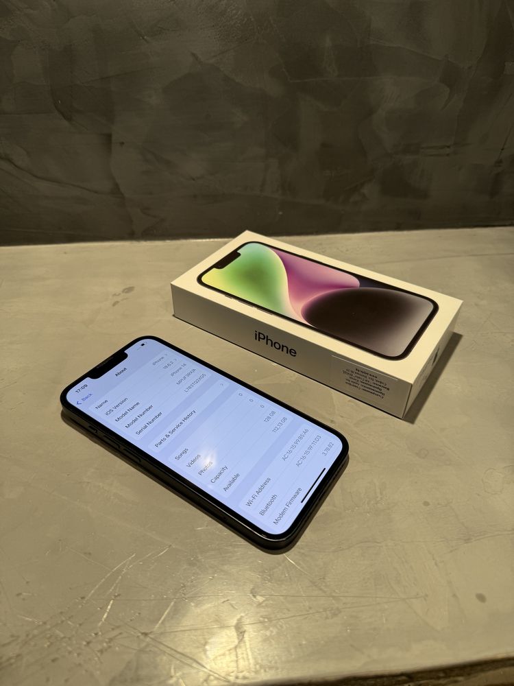 КАТО ЧИСТО НОВ Iphone 14 Midnight 128 GB