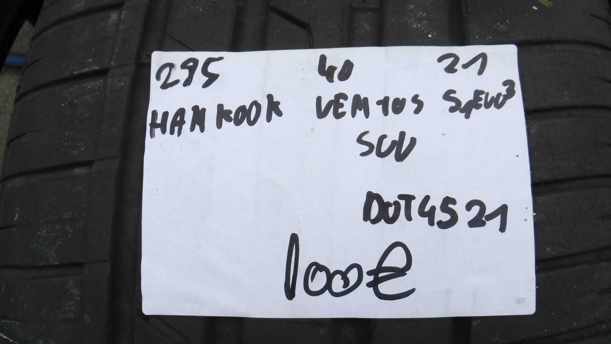285 40 21 cu 315 35 21 vara Hankook Ventus S1evo3 DOT4521