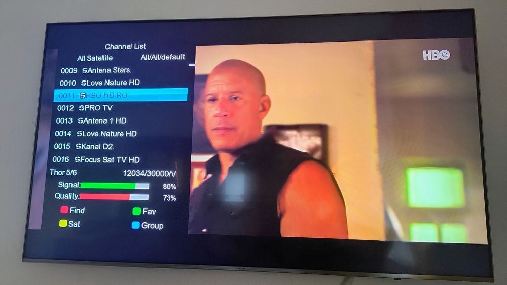Decodor satelit U-007, dvb-s2 cu emulator