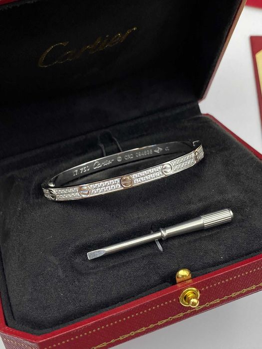 Brățară Cartier LOVE 17 White Gold 22K Small Diamond