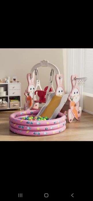 Детская Горка Качелями