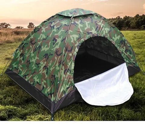 Туристическа камуфлажна палатка за 4 човека