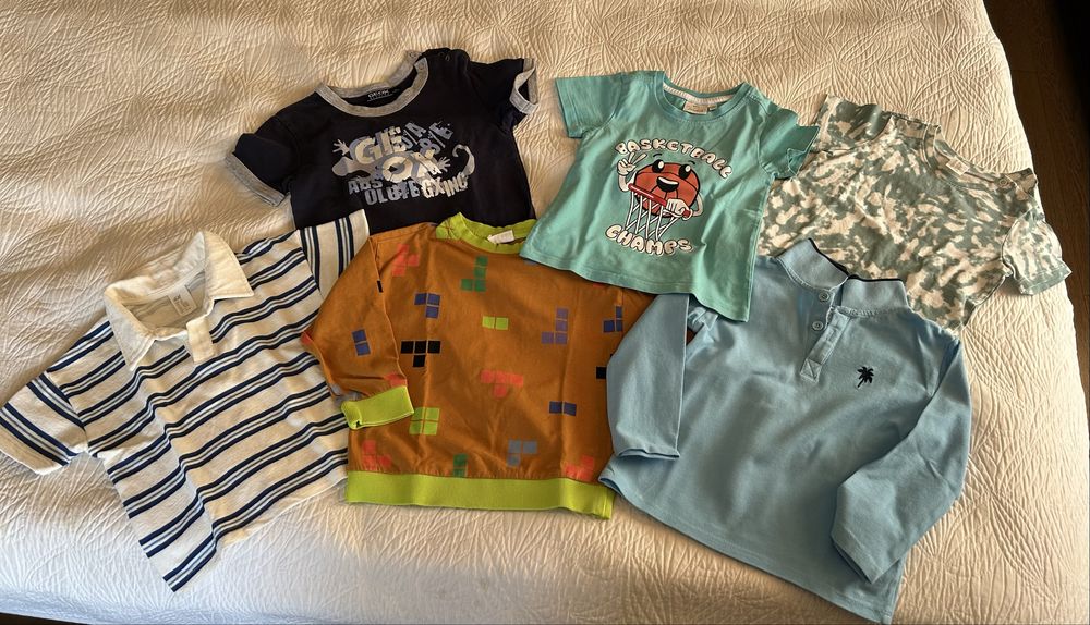 Тънки блузи и тениски за момче 92-98 см Geox,H&M,LC Waikiki,Coccodrilo