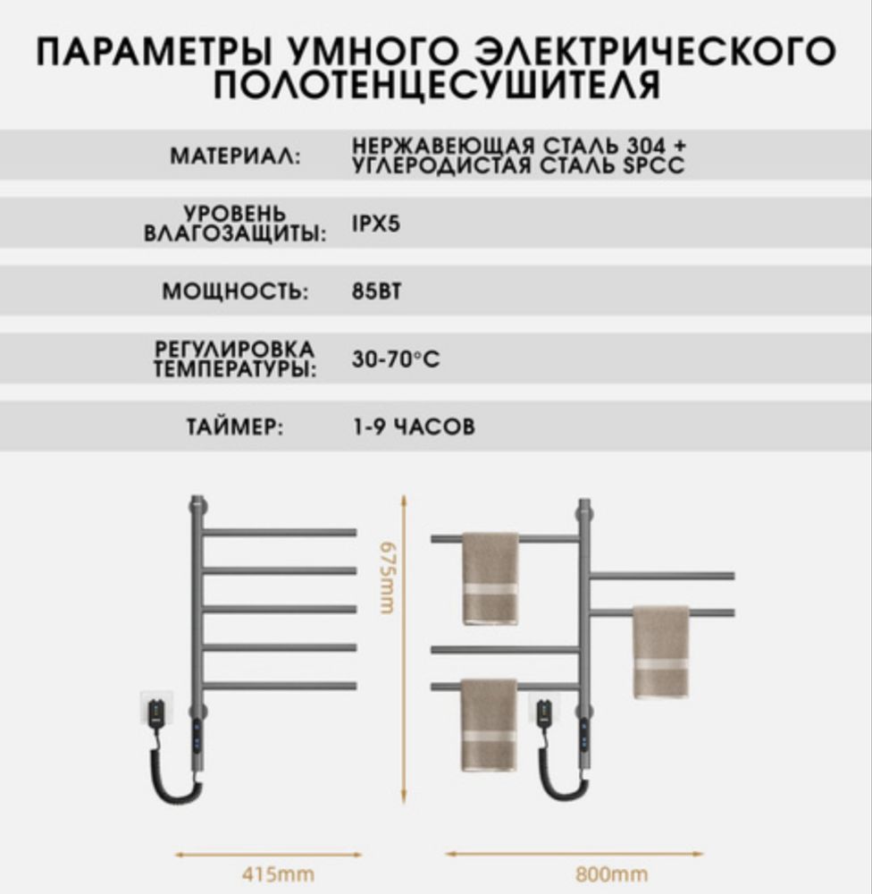 полотенцесушитель электрический