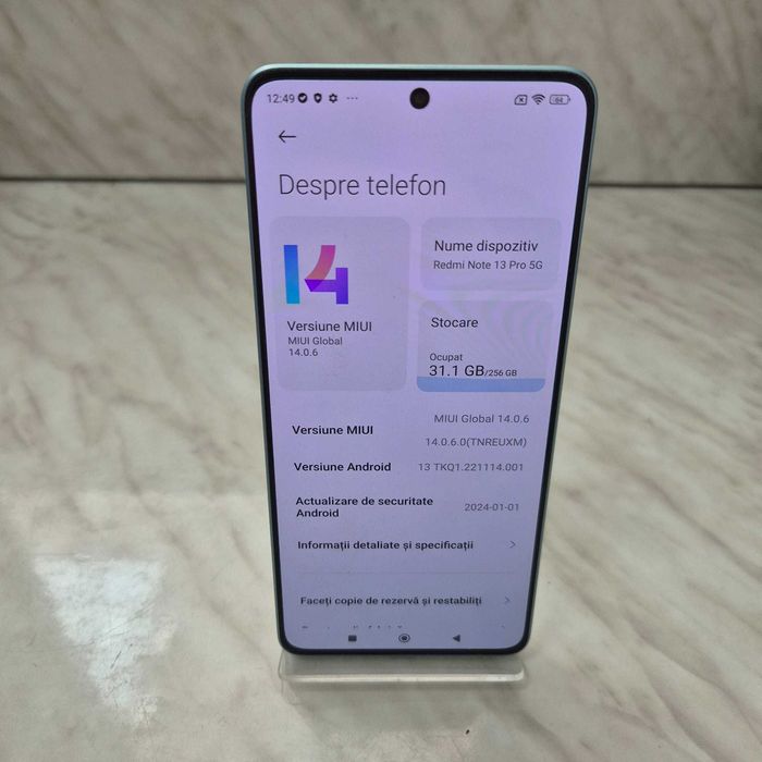 Telefon Xiaomi Redmi Note 13 Pro Albastru 256GB 8RAM Zeus Amanet 29823