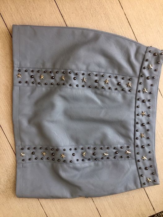 Пола на Topshop от еко кожа , светлосиния
