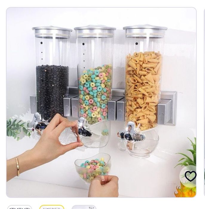 Дозатор круп. Диспенсер для круп Органайзер для круп.