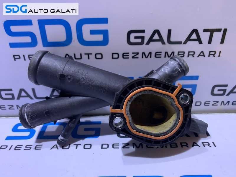 Distribuitor Corp Carcasa Termostat Apa Skoda Yeti 2.0 TDI CFHA CFHF CFHC CFJA CLCA CLCB 2010 - 2018 Cod 03L121131AA 03L121132AA