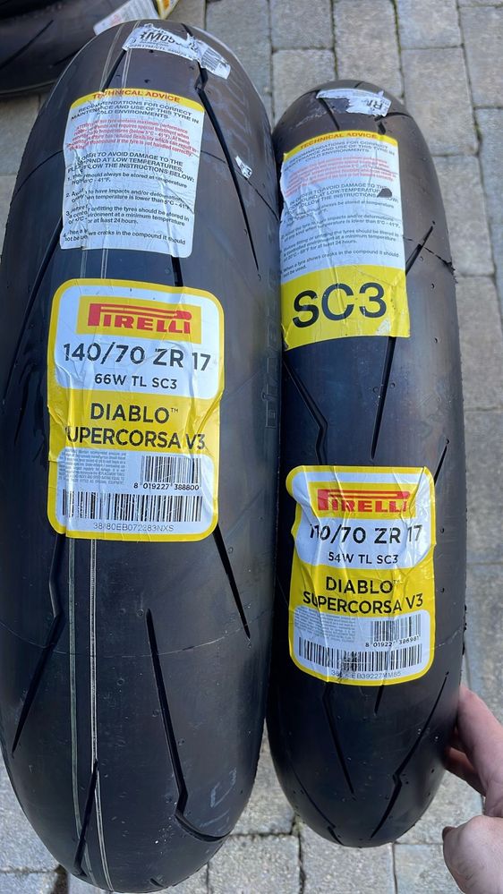 Pirelli Supercorsa / Dunlop / Metzeler - anvelope moto - gume moto