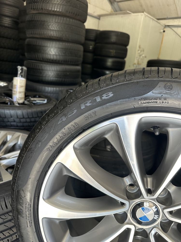 jante bmw f10 f11 5x120 anvelope 245 45 18 pirelli top bicolore