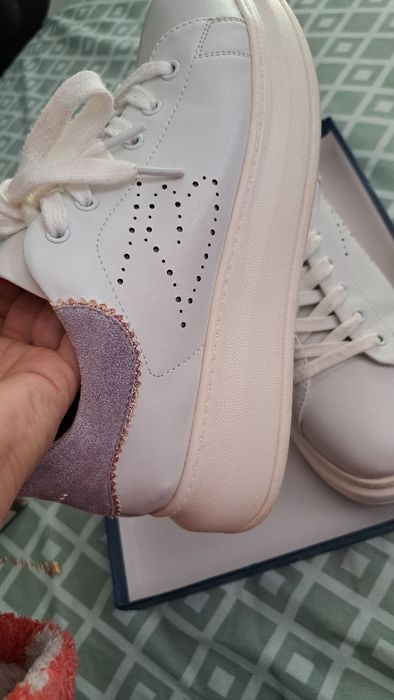 Pantofi sport dama din piele , TOSCA BLU