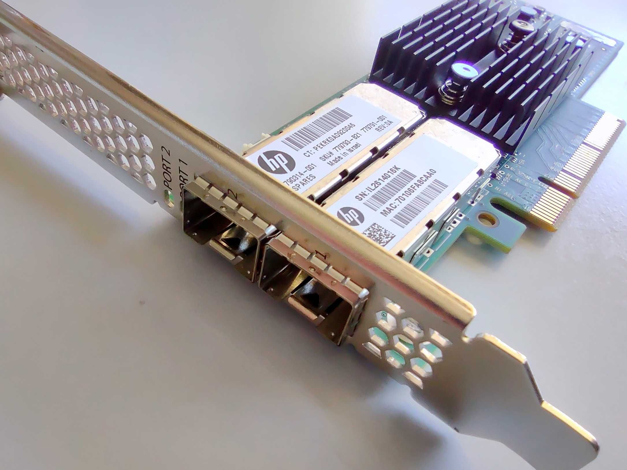 10Gb HPE 546SFP+/Mellanox ConnectX 3 PRO PCIe 3.0 x8 DP Мрежов Адаптер