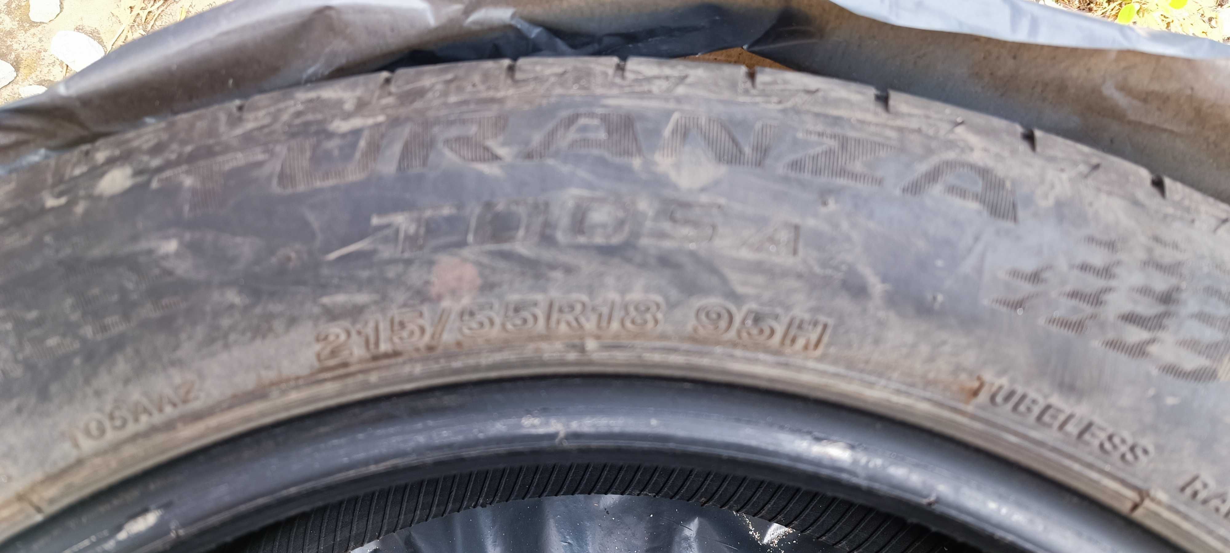 4бр Гуми втора употреба Bridgestone Turanza 215 55 18 Dot 3420