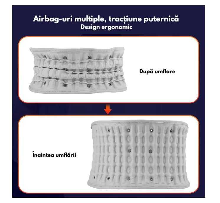 Centura decompresie lombara profesionala, 3 moduri de Incalzire