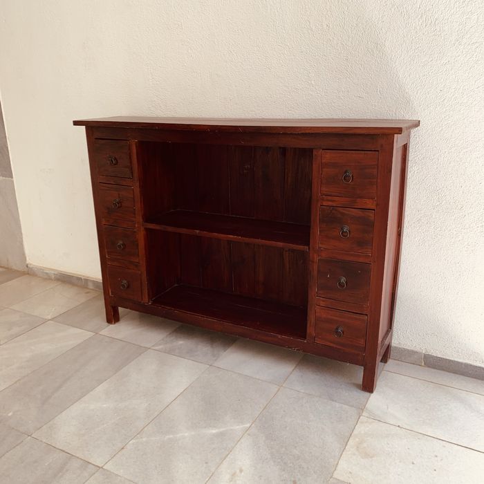 Масивен дървен шкаф – индийски стил, ръчна изработка