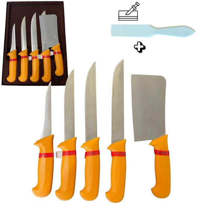 Комплект професионални ножове и сатър, 5 броя STAHLMAYER Exclusive