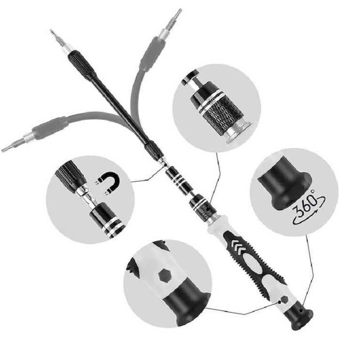 Set surubelnite de precizie pentru reparatii electronice, 115 buc,nou