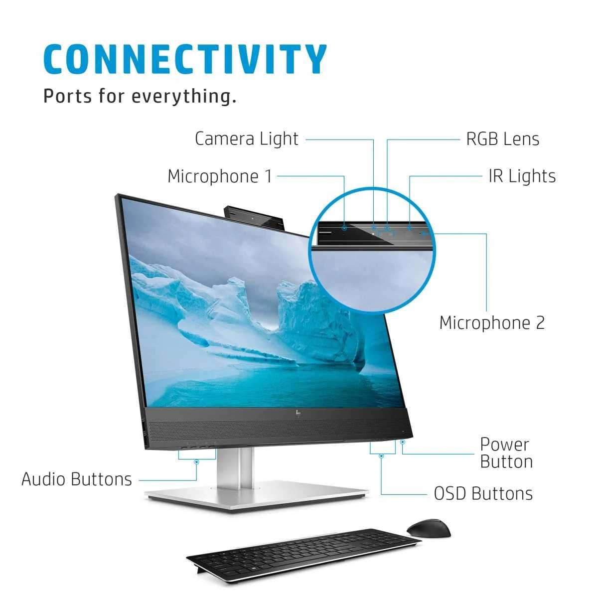 Монитор HP E24mv G4 1920x1080 с 12 месеца гаранция