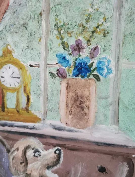 Pictura originala ulei pe lemn