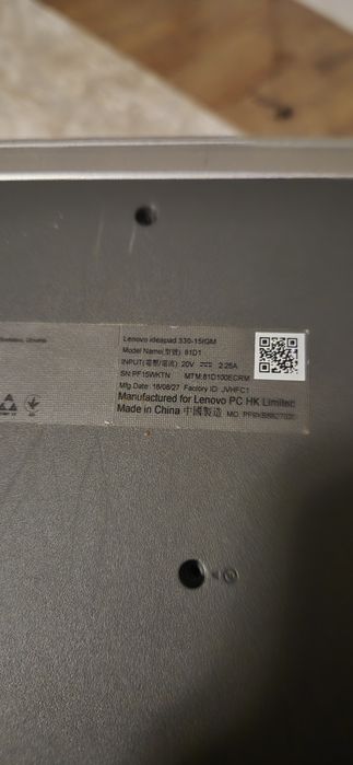 Vand laptop Lenovo Ideapad 330