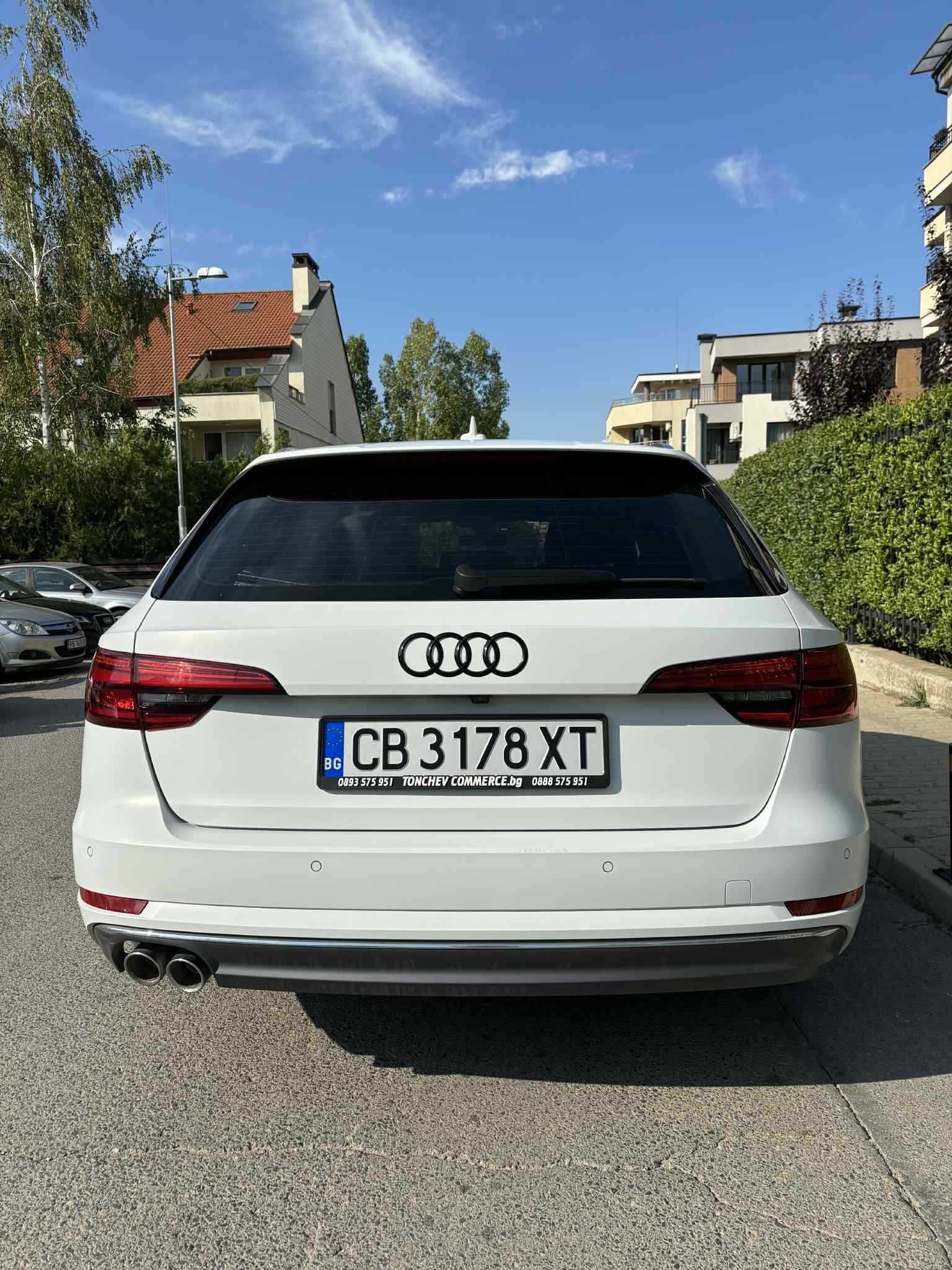 Audi A4 Avant Quattro 190 к.с 2.0 TDI S-LINE 3+ БЯЛ МАТ 2017г