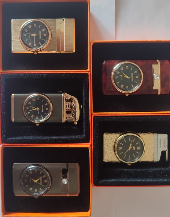 Современные зажигалки газовый с часми для подарка лучших традициях ами