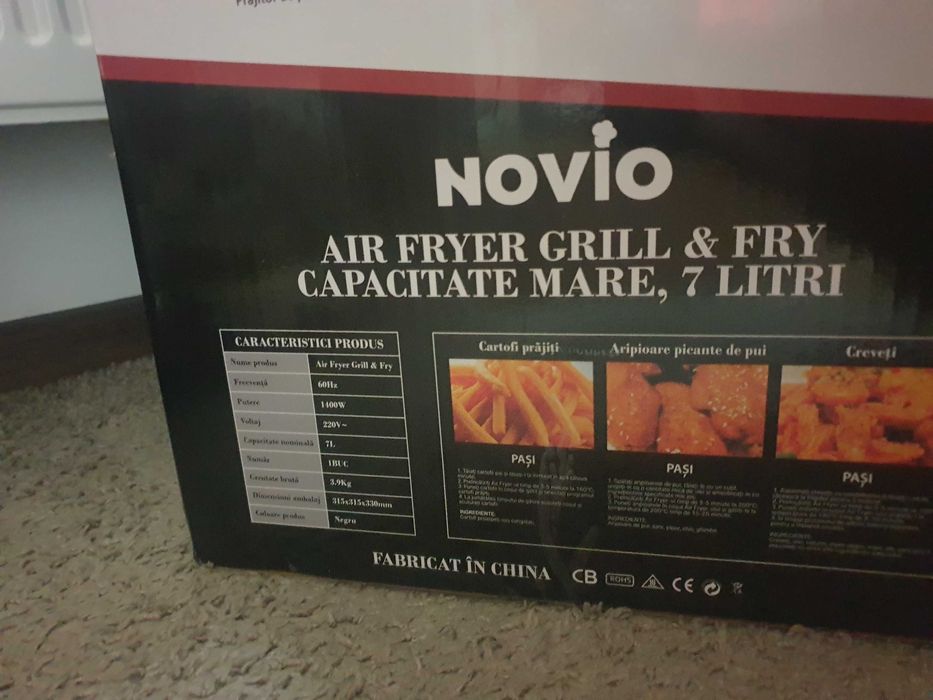 Novio Air Fryer 7 L , 9 programe, 1400 W