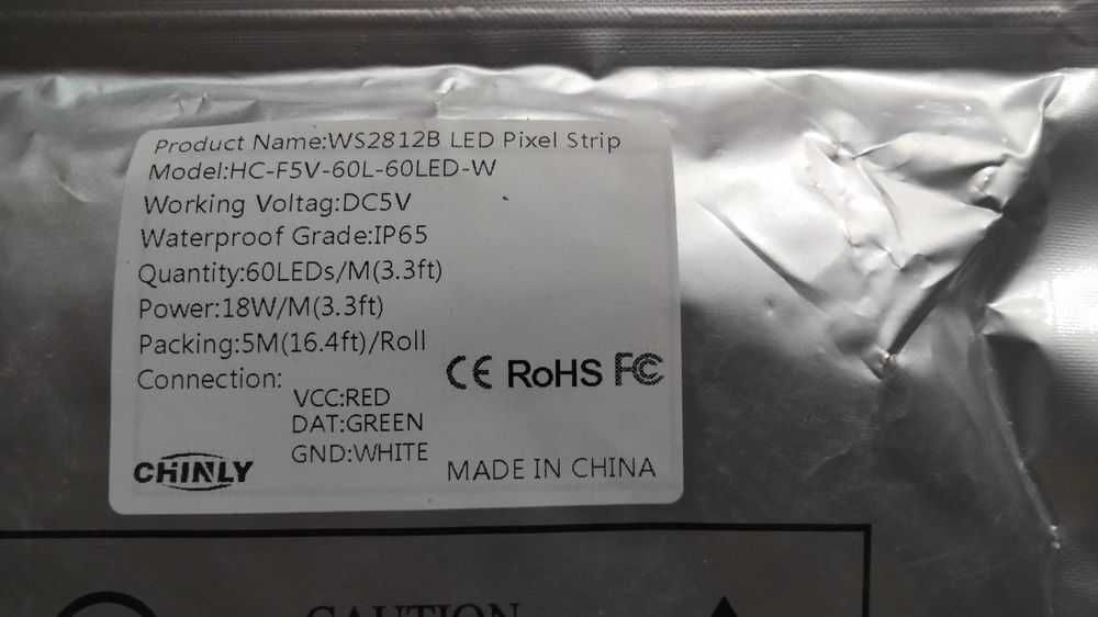 Banda led digitală model ws2812b