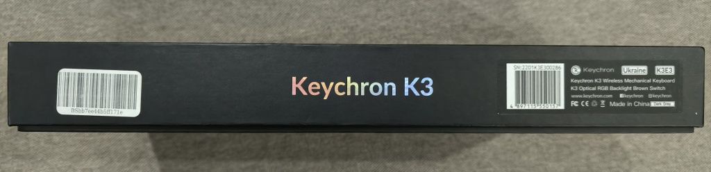 Беспроводная клавиатура Keychron K3 Ultra-Slim TKL [Optical Brown]