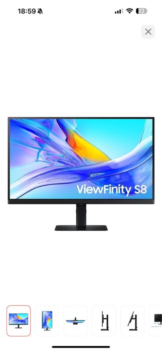 Монитор Samsung S8 60герц