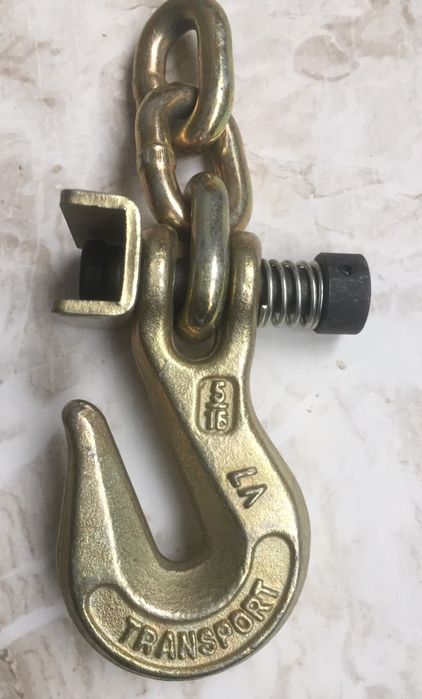 Set 2 cirlige de prindere cu deschiderea de 7 mm si 3 zale de lant