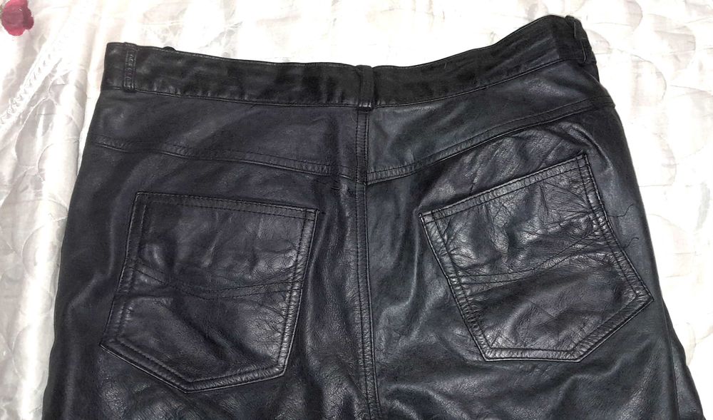 Мъжки панталон естествена кожа