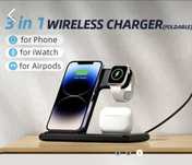 3 в 1 Бързо зарядно устройство Iphone/Iwatch/AirPods
