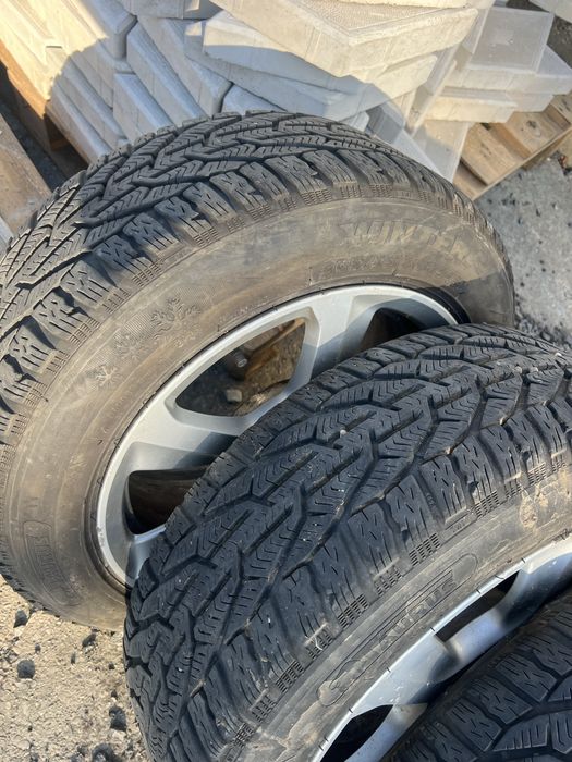 Jante aliaj audi 5x112 + cauciucuri iarna 205 55 16