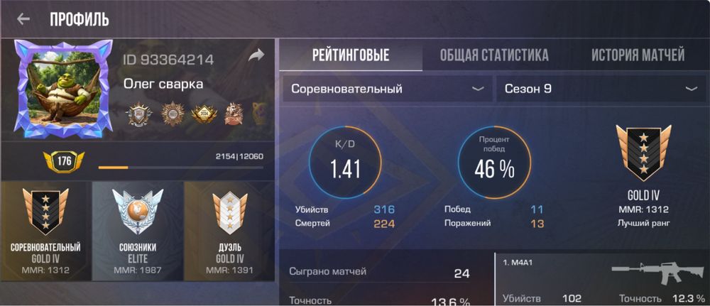 Аккаунт стендофф2