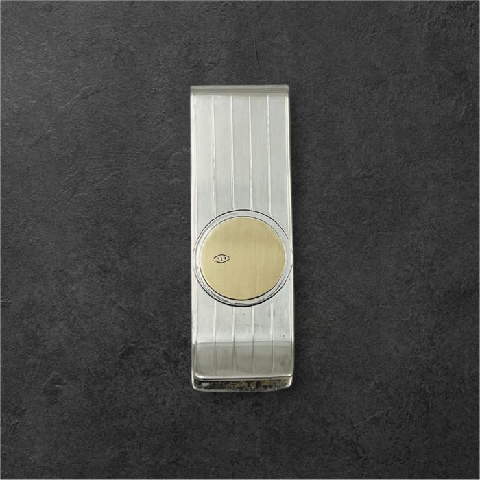 Щипка за пари със сребри и злато 18к