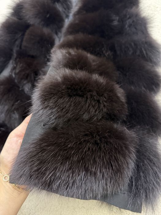 Песец безрукавка,натуральный мех