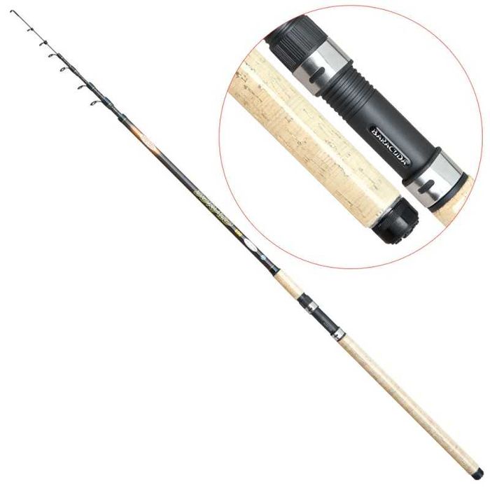 Lanseta carbon Baracuda Dorato 4m A: 15-90g pentru pecuit la scrumbie