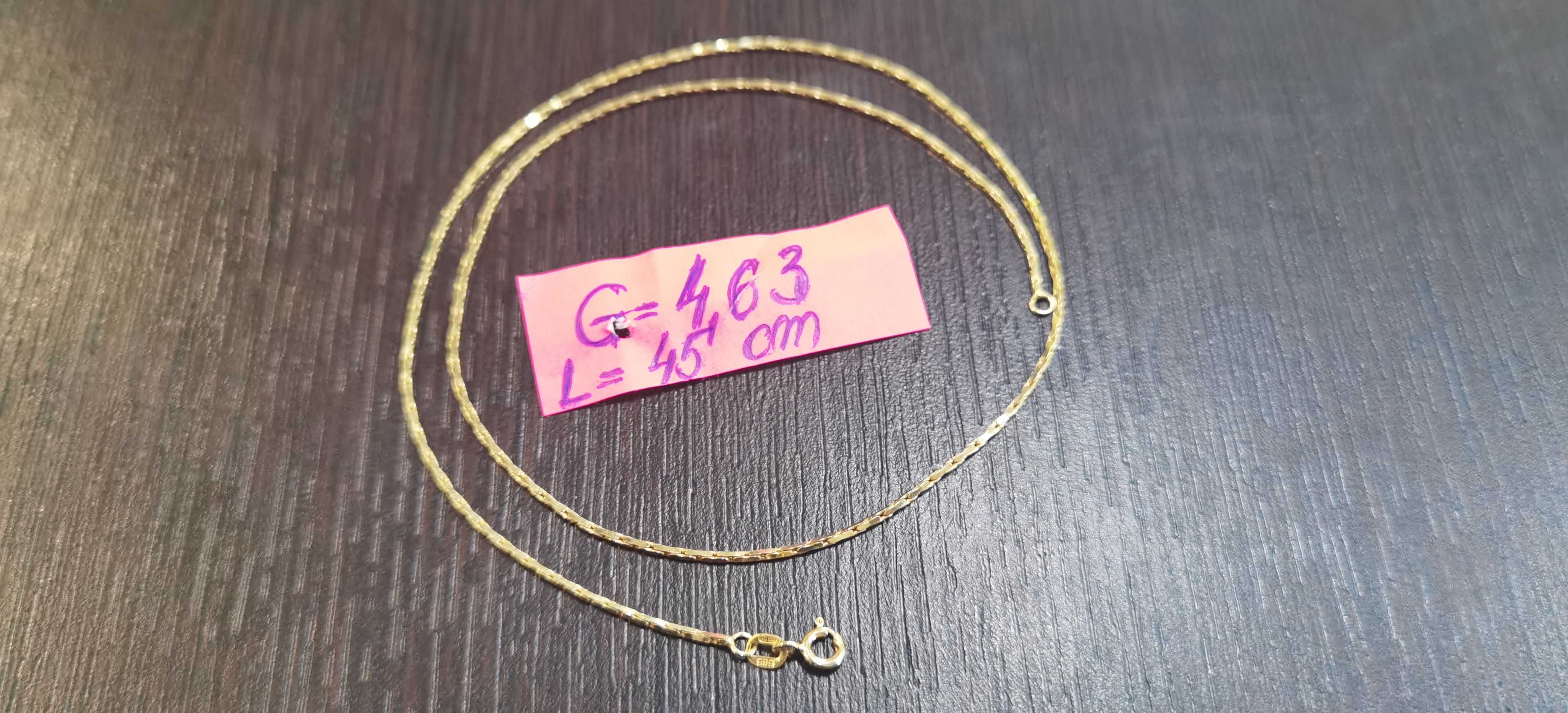 Lanț Aur 14 k Nou = 4,63  grame