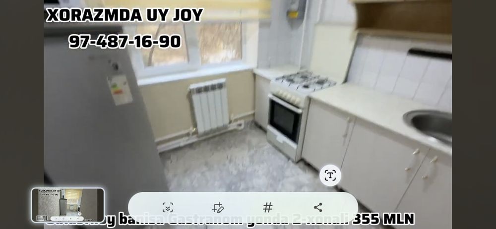 2 honali kvartira sotiladi