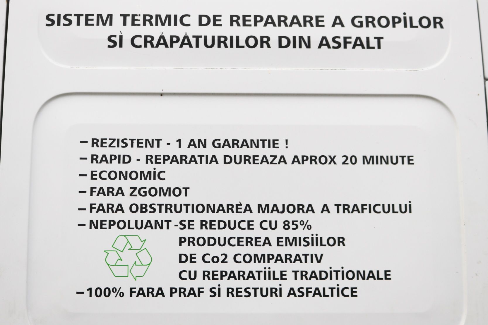 Masină Reparații Plombe Asfaltice! Renault Master