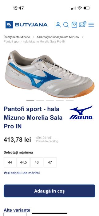 Mizuno profesional model sala