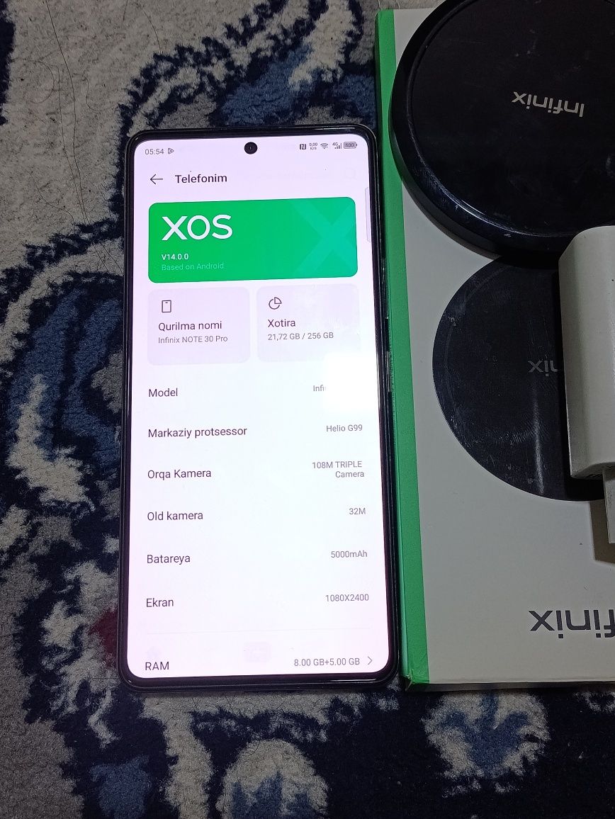 Infinix note 30 pro 16/256