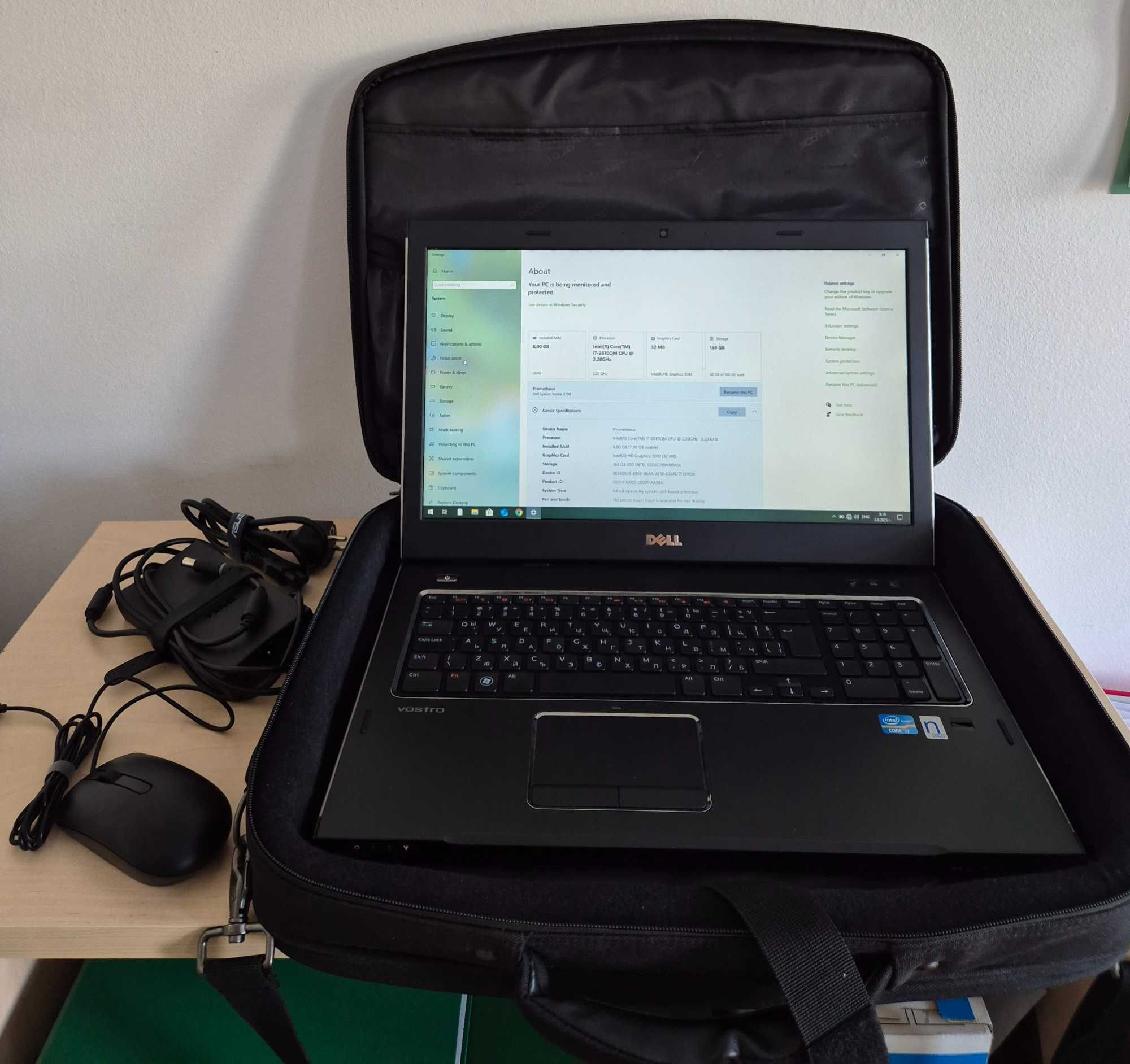 Лаптоп Dell Vostro 3750