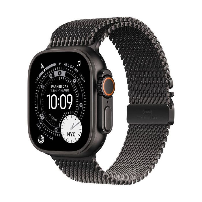 Apple Watch Ultra 2 Black Titanium Milanese Loop Гаранция