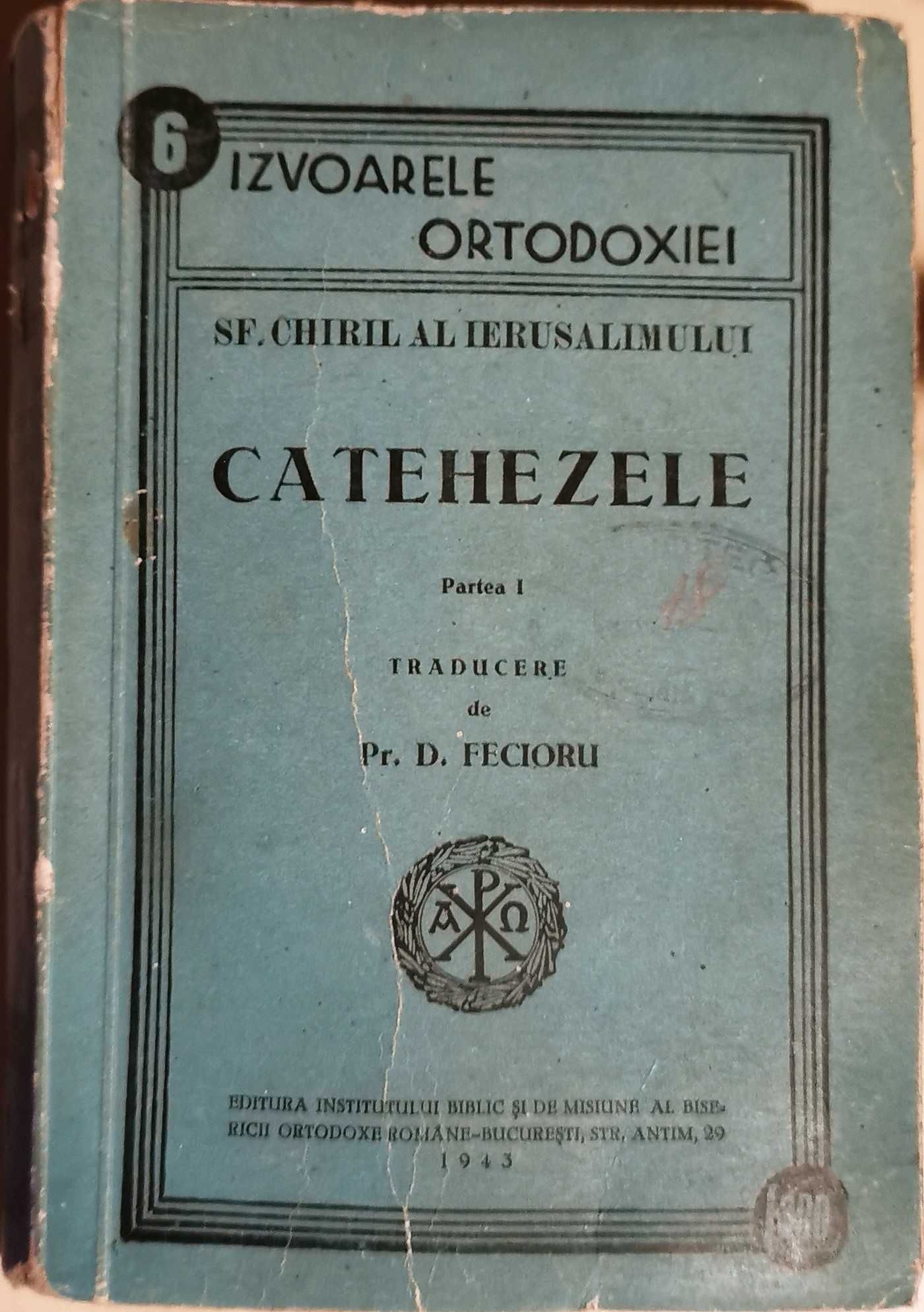 Catehezele Sf Chiril al Ierusalimului