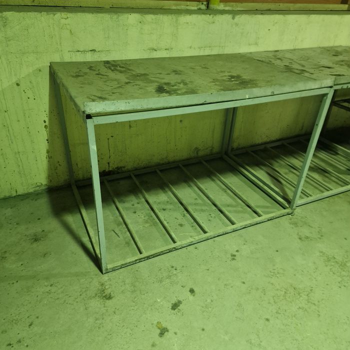 Стол рабочий алюминиевые б/у