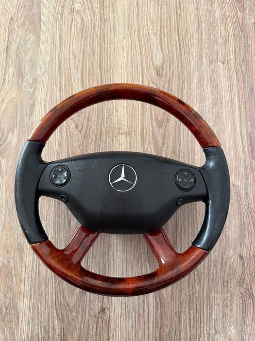 Руль дерево мерседес w221